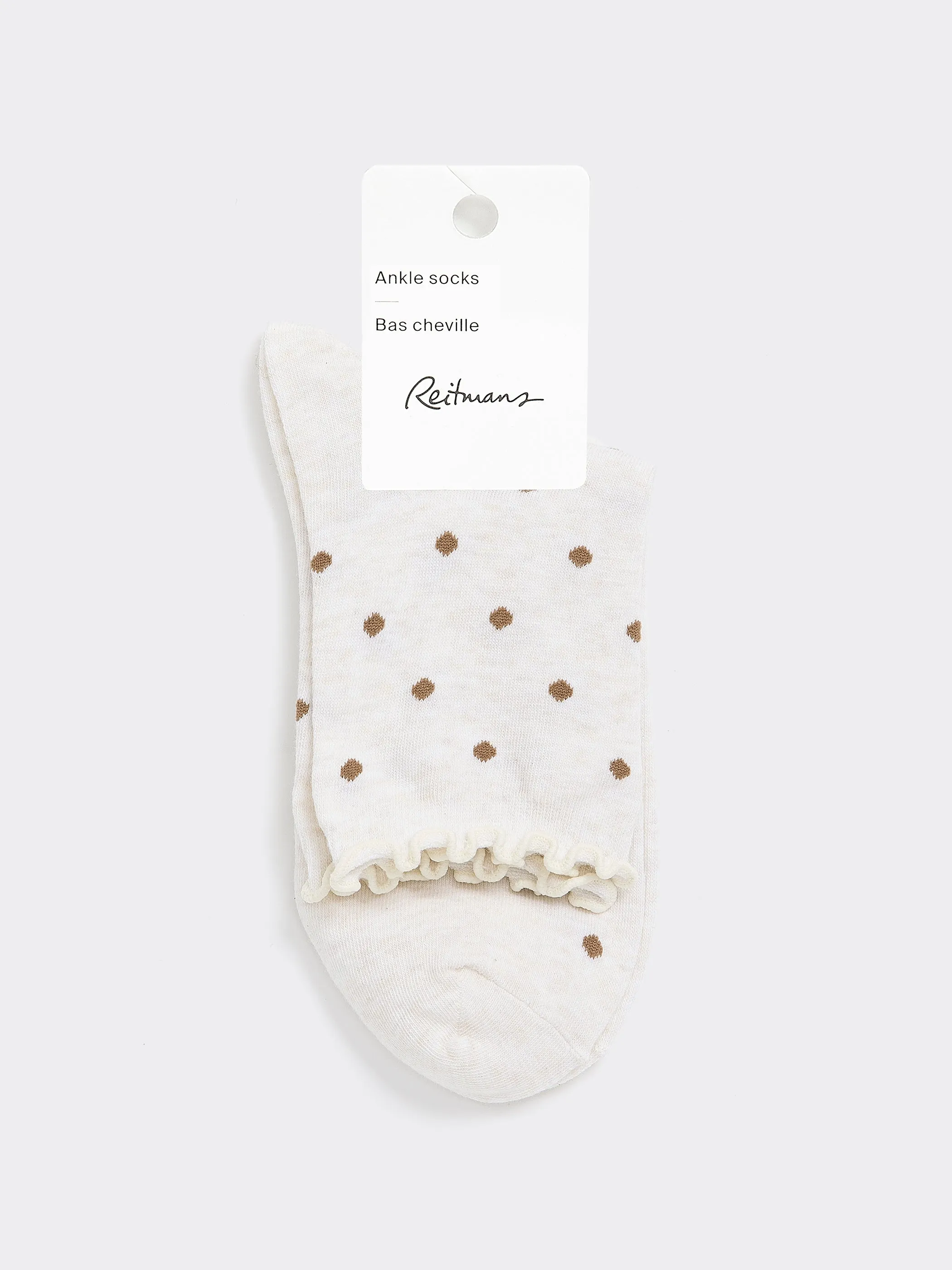 Dotted Anklet Socks with Ruffled Hems sold by Reitmans product image thumbnail 5