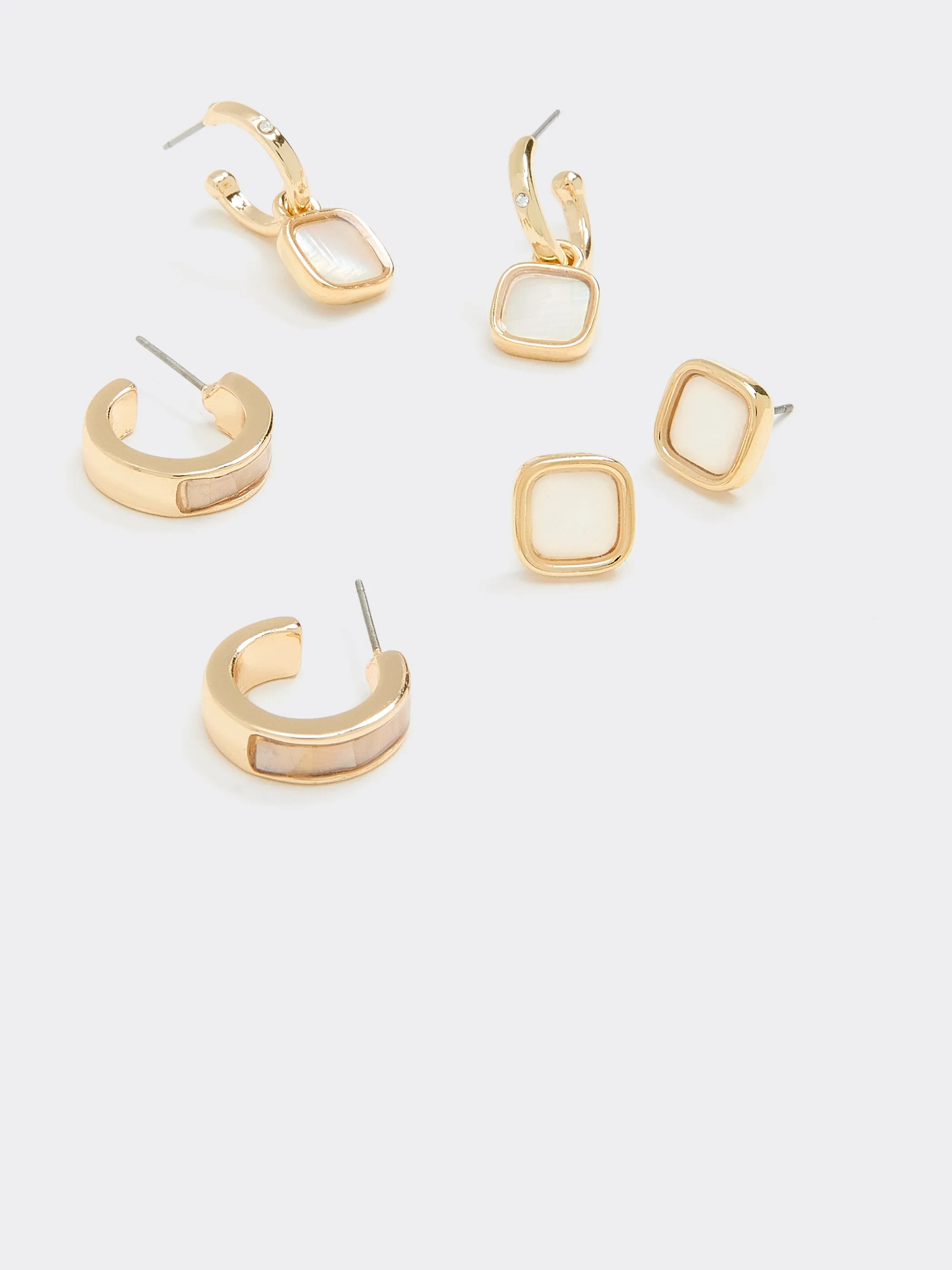 Hoops and Stud Earrings - 3 Pairs sold by Reitmans product image thumbnail 2