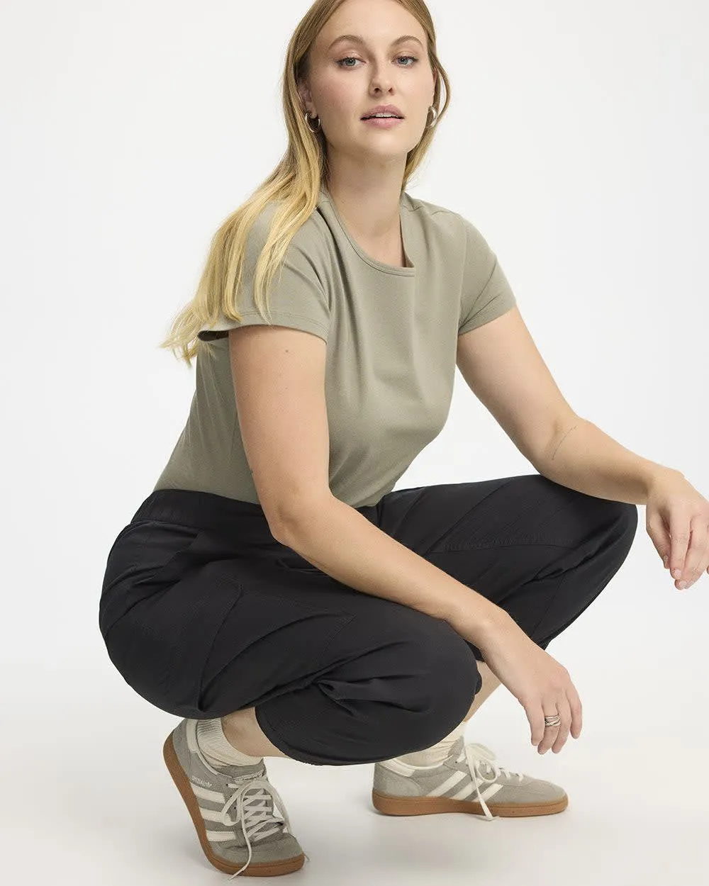 Poplin Jogger with Cargo Pockets - Petite sold by Reitmans product image thumbnail 4