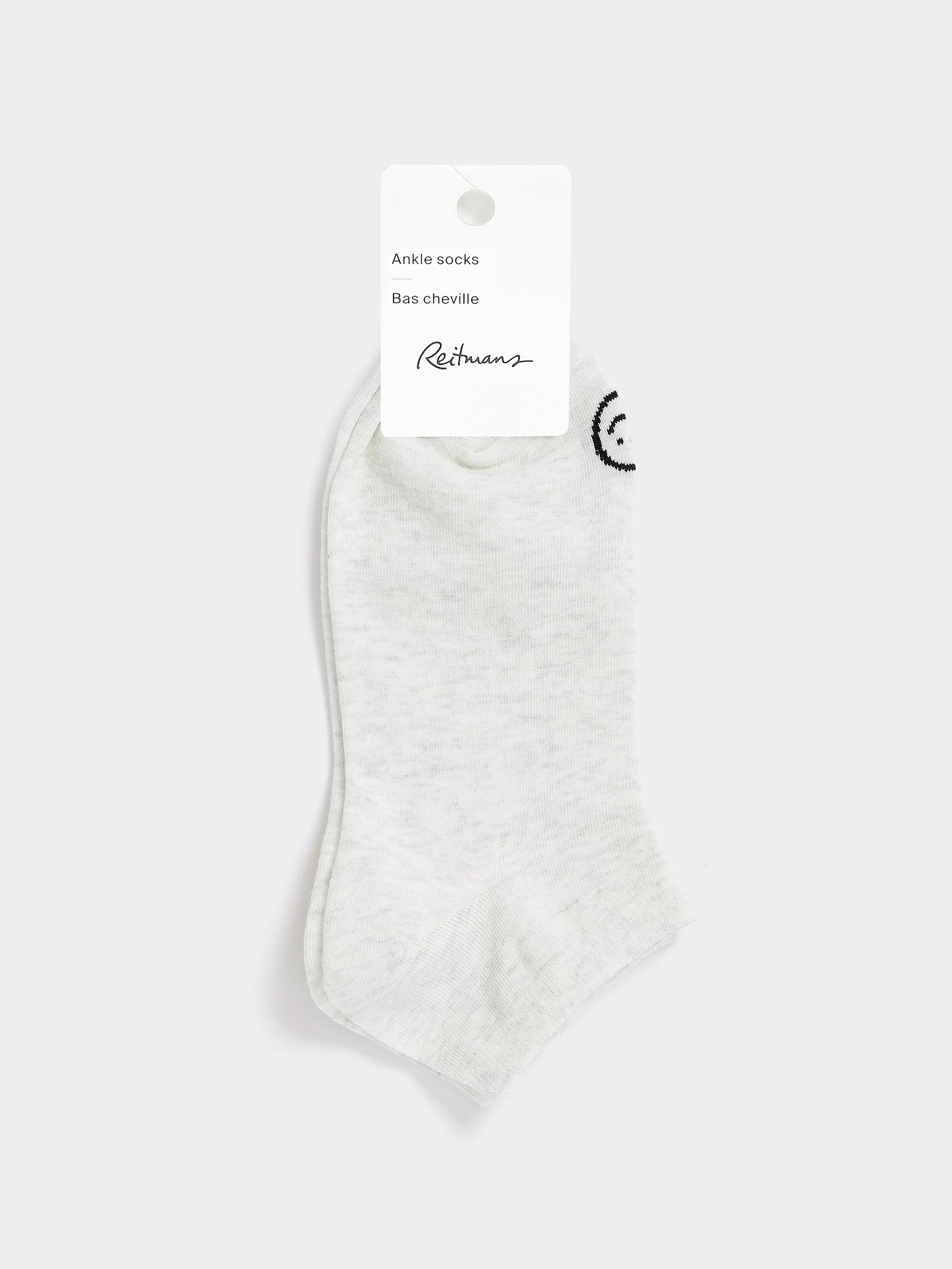 Anklet Socks with Smiley Face sold by Reitmans product image thumbnail 2