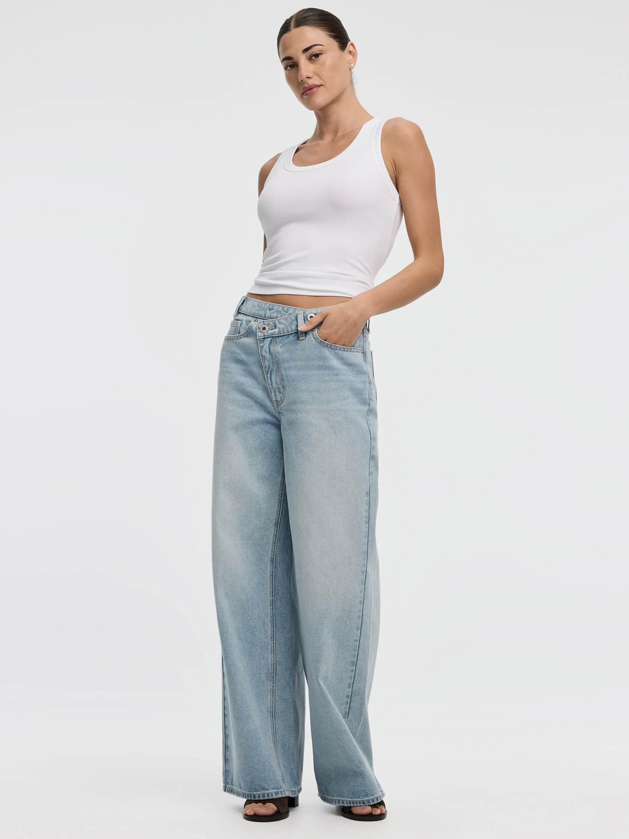 Wide-Leg Wrap-Waist Pant sold by Reitmans