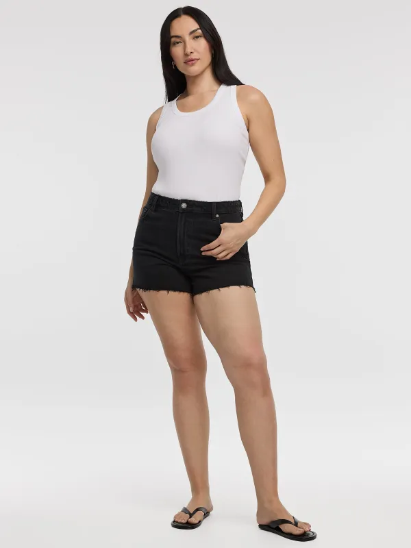 Denim Shorts with Raw Hems made by Reitmans