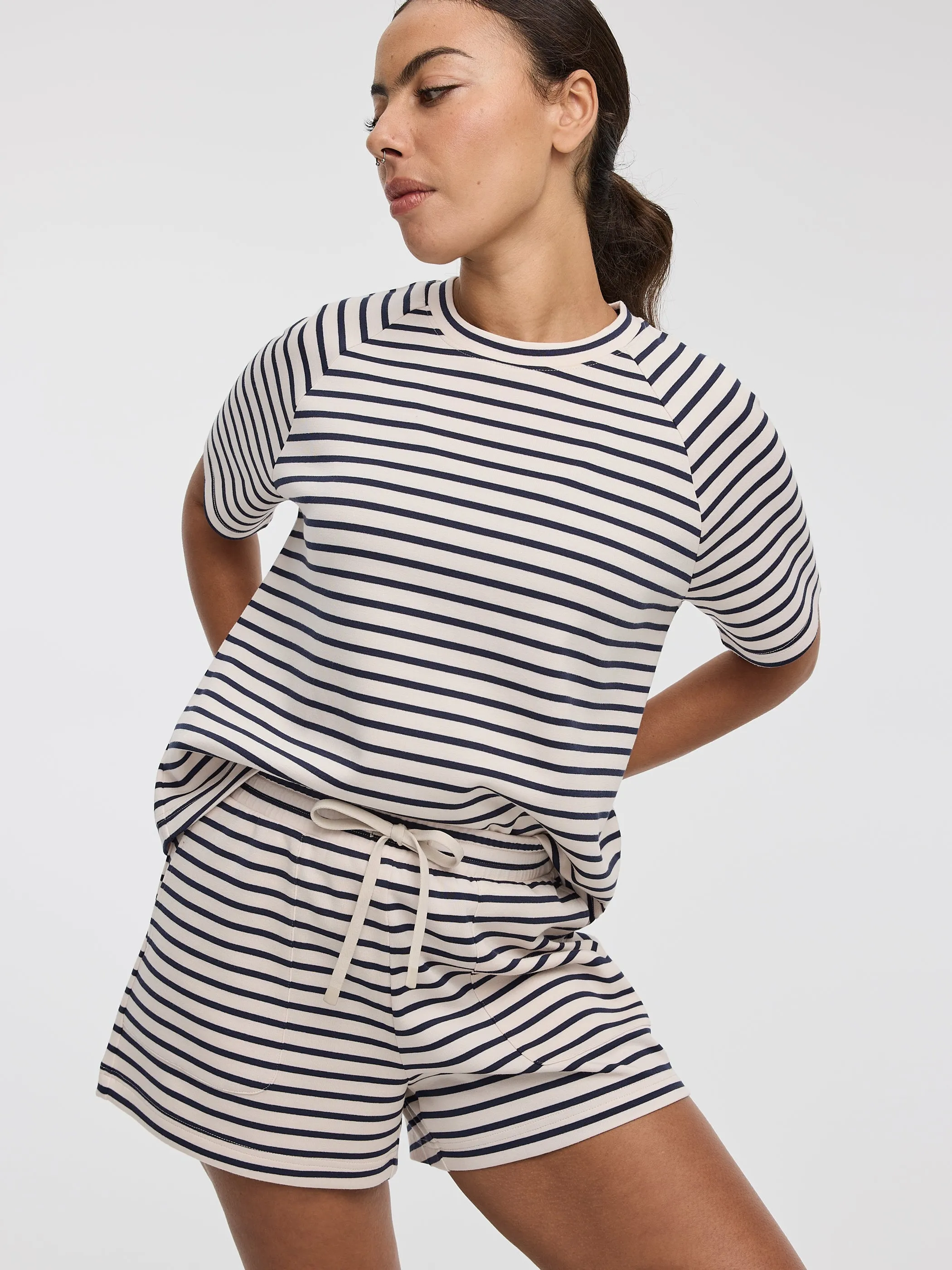 Striped Short-Sleeve T-Shirt - HYLUX - Hyba sold by Reitmans product image thumbnail 4