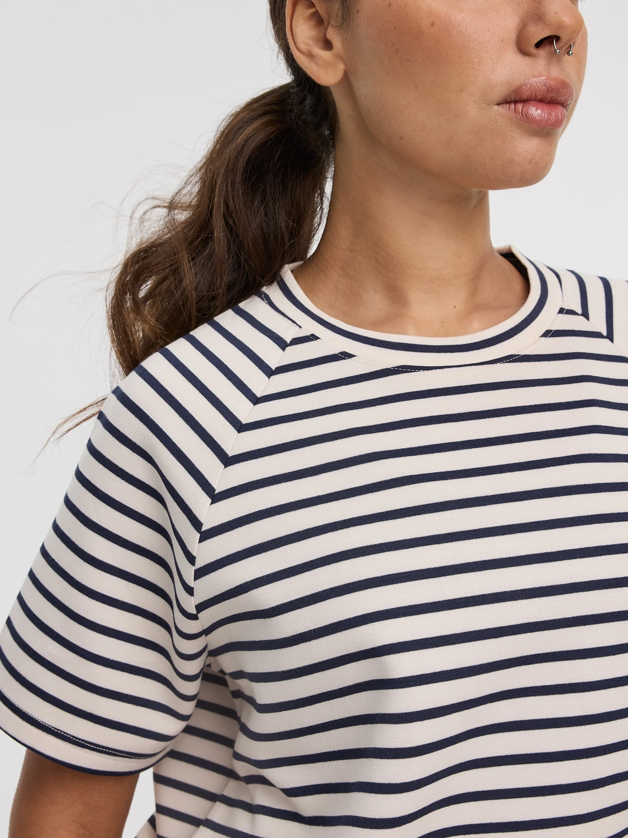 Striped Short-Sleeve T-Shirt - HYLUX - Hyba sold by Reitmans product image thumbnail 2