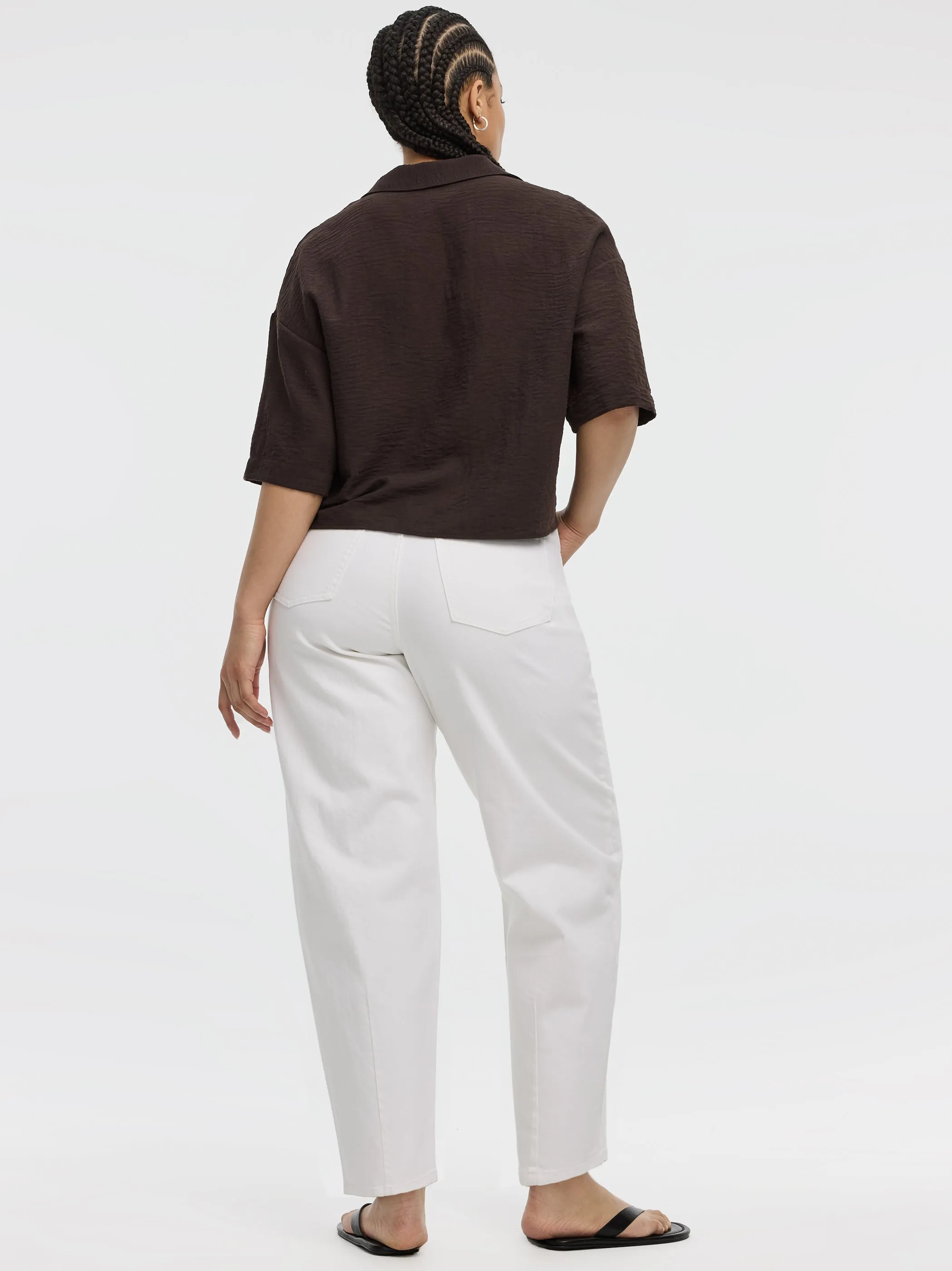 Short-Sleeve Half-Zip Polo - HYLUX - Hyba sold by Reitmans product image thumbnail 2