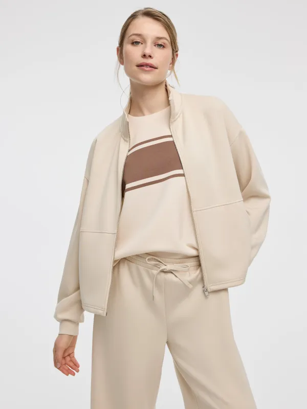 Mock-Neck Zipped Jacket - HYLUX - Hyba made by Reitmans