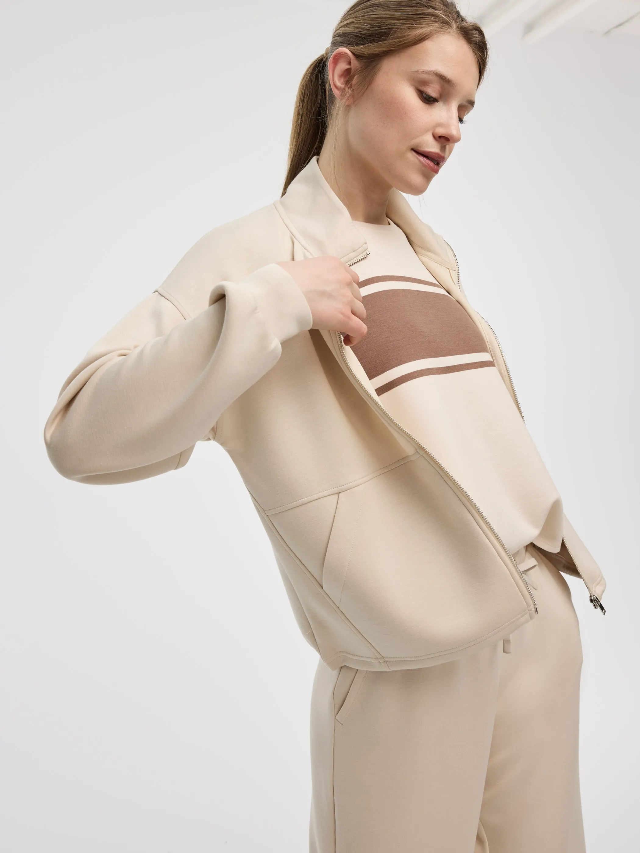 Mock-Neck Zipped Jacket - HYLUX - Hyba sold by Reitmans product image thumbnail 5