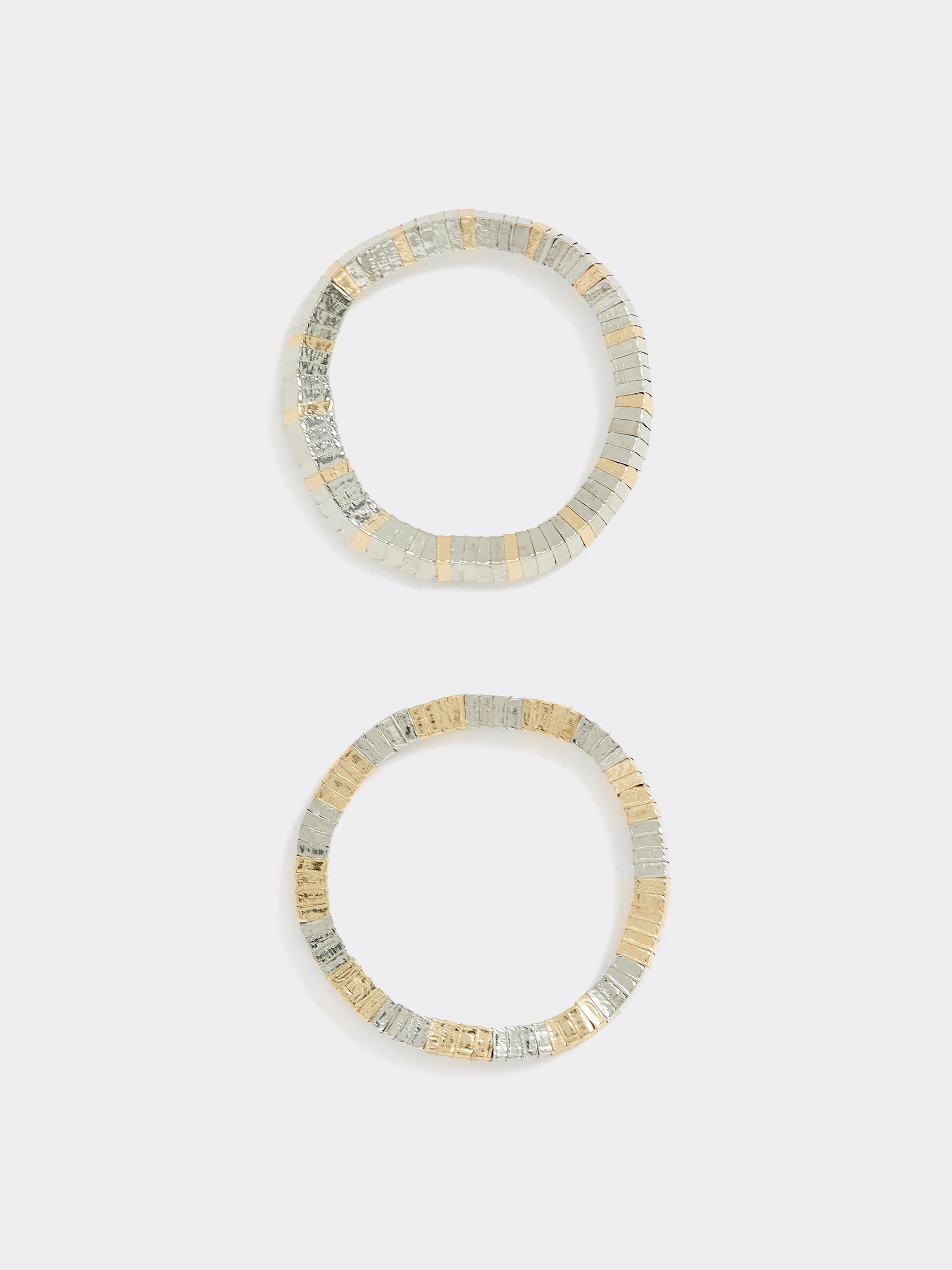 Two-Tone Metallic Bracelets - Set of 2 sold by Reitmans product image thumbnail 2