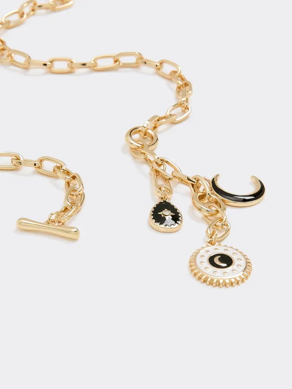 Short Necklace with Mystical Charms made by Reitmans