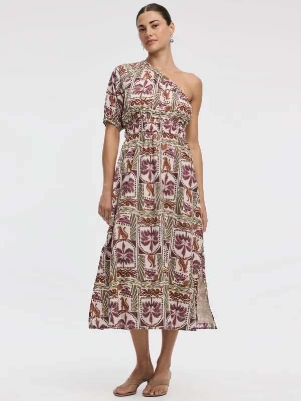 One-Shoulder Maxi Dress made by Reitmans