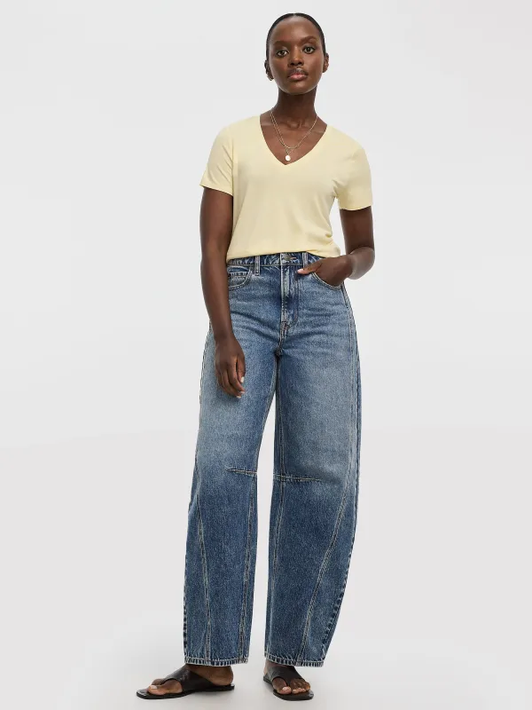 Mid-Rise Barrel Pant made by Reitmans