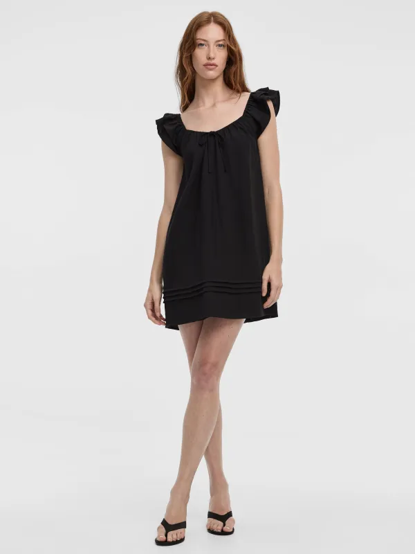 V-Neck Mini Dress with Ruffles made by Reitmans