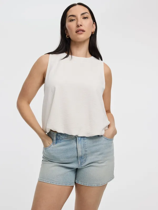 Crew-Neck Tank with Bubble Hem made by Reitmans