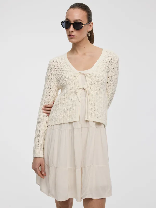 Long-Sleeve V-Neck Bolero made by Reitmans