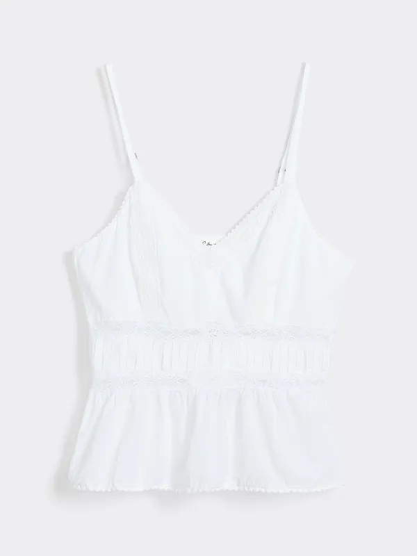 V-Neck Peplum Cami made by Reitmans