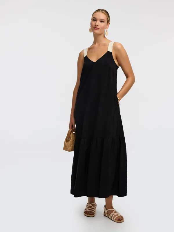 Sleeveless Maxi Dress with Contrast Straps made by Reitmans