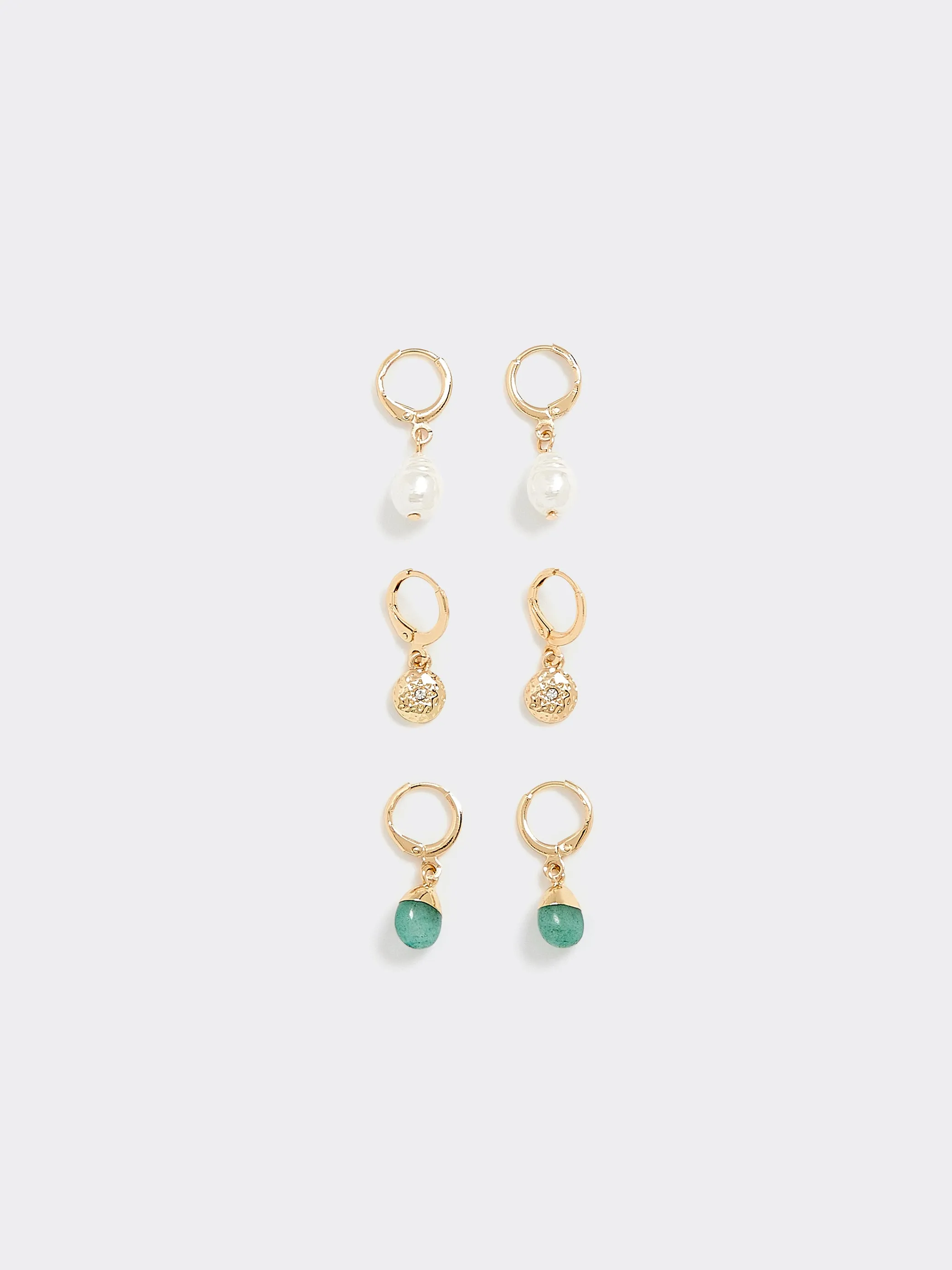 Hoop Earrings with Pendants - 3 Pairs sold by Reitmans