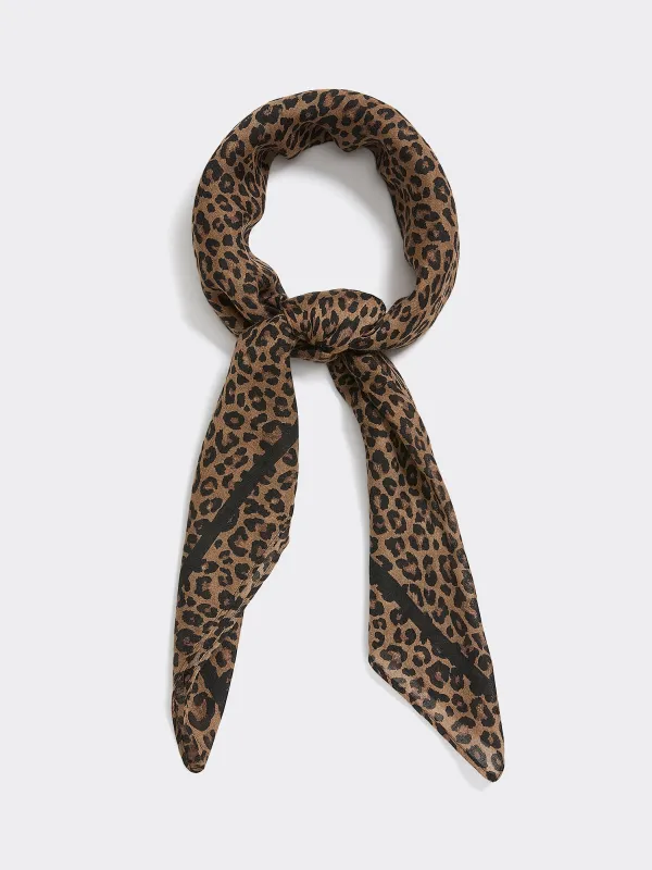 Scarf with Cheetah Print made by Reitmans