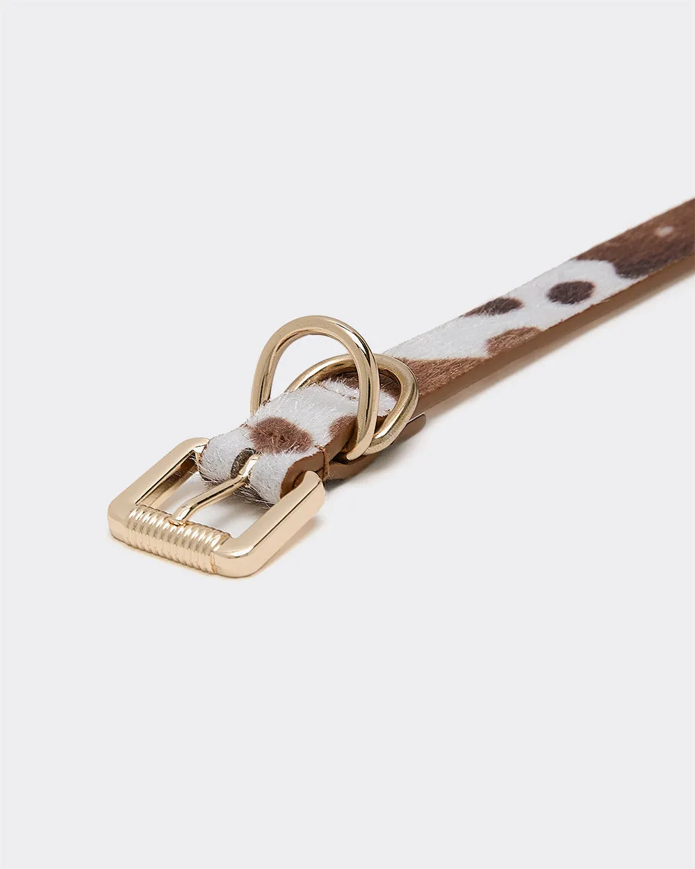 Faux Leather Belt with Cow Print sold by Reitmans product image thumbnail 2