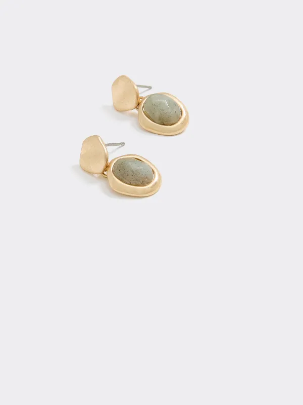 Stone Pendant Earrings made by Reitmans