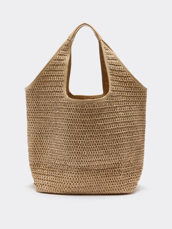 Straw Tote Bag made by Reitmans