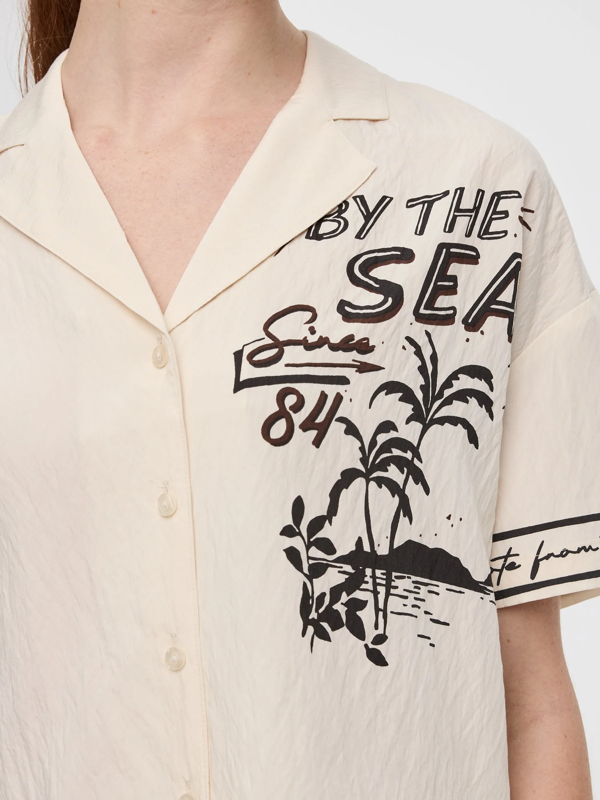 Short-Sleeve Blouse with Pyjama Collar sold by Reitmans product image thumbnail 2