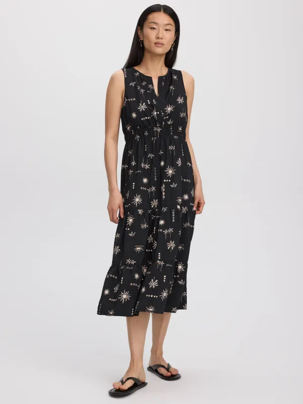 Sleeveless Split-Neck Midi Dress made by Reitmans