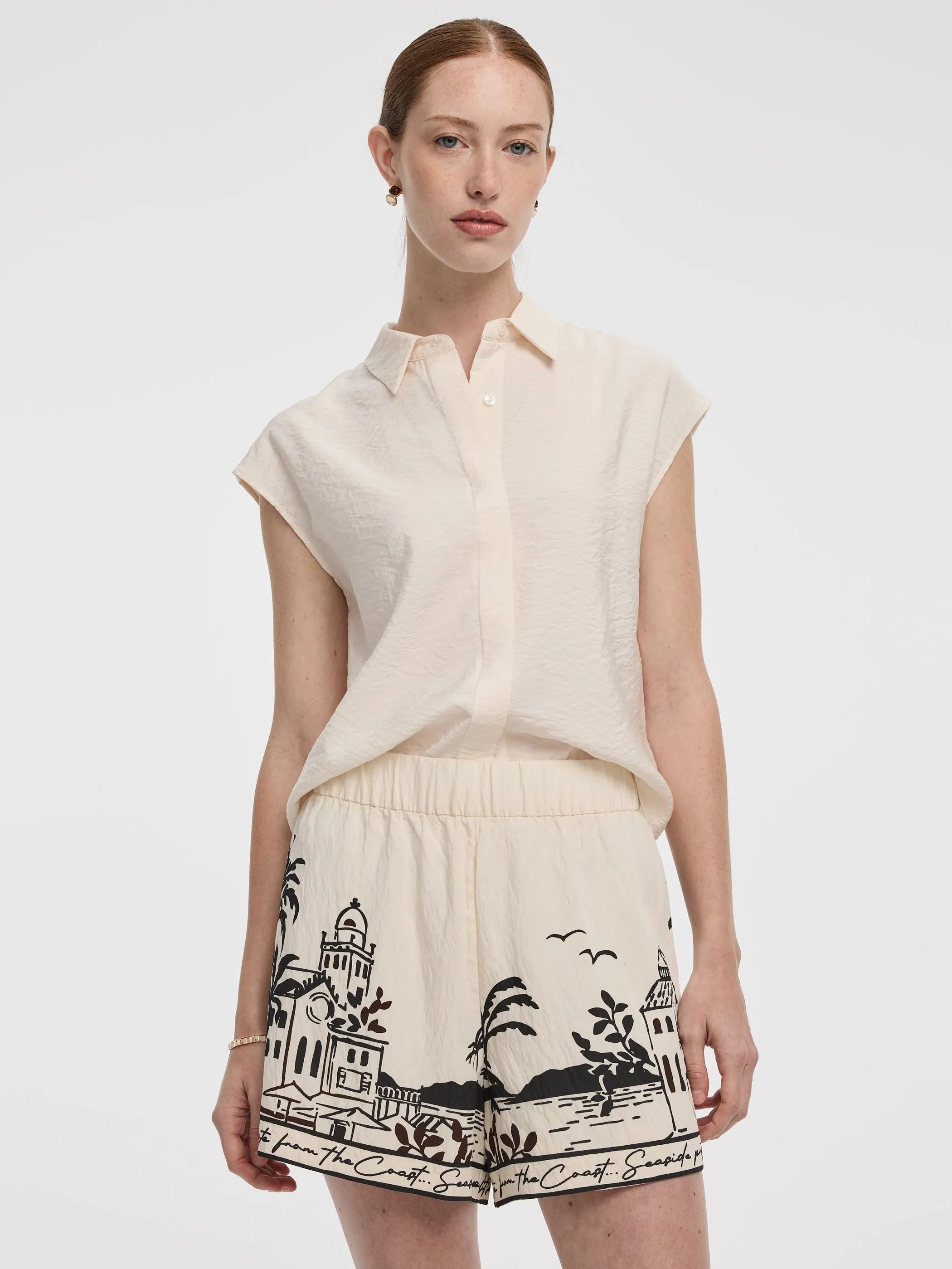 Extended-Sleeve Buttoned-Down Blouse sold by Reitmans product image thumbnail 5