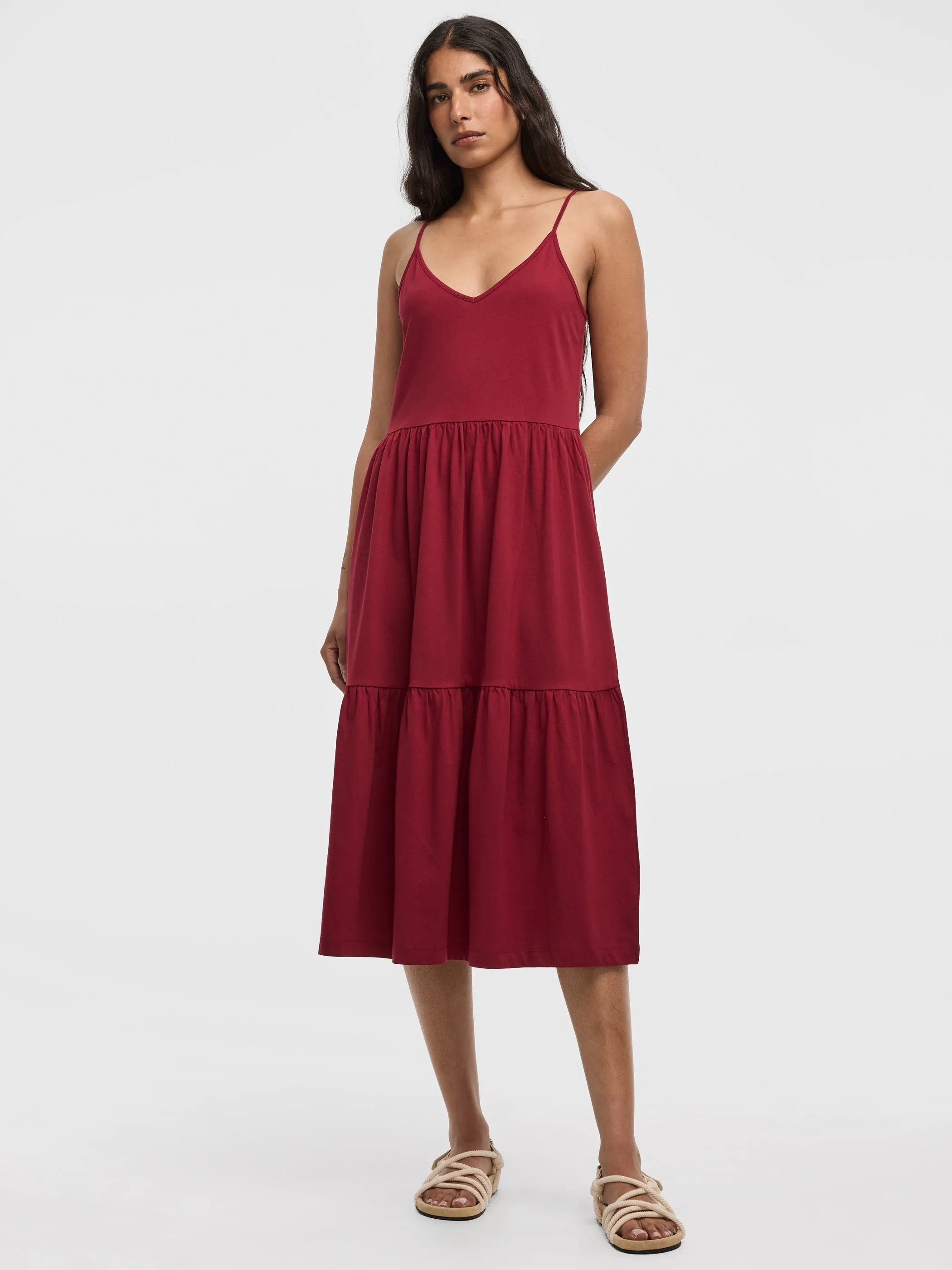 Sleeveless V-Neck Midi Dress sold by Reitmans product image thumbnail 5
