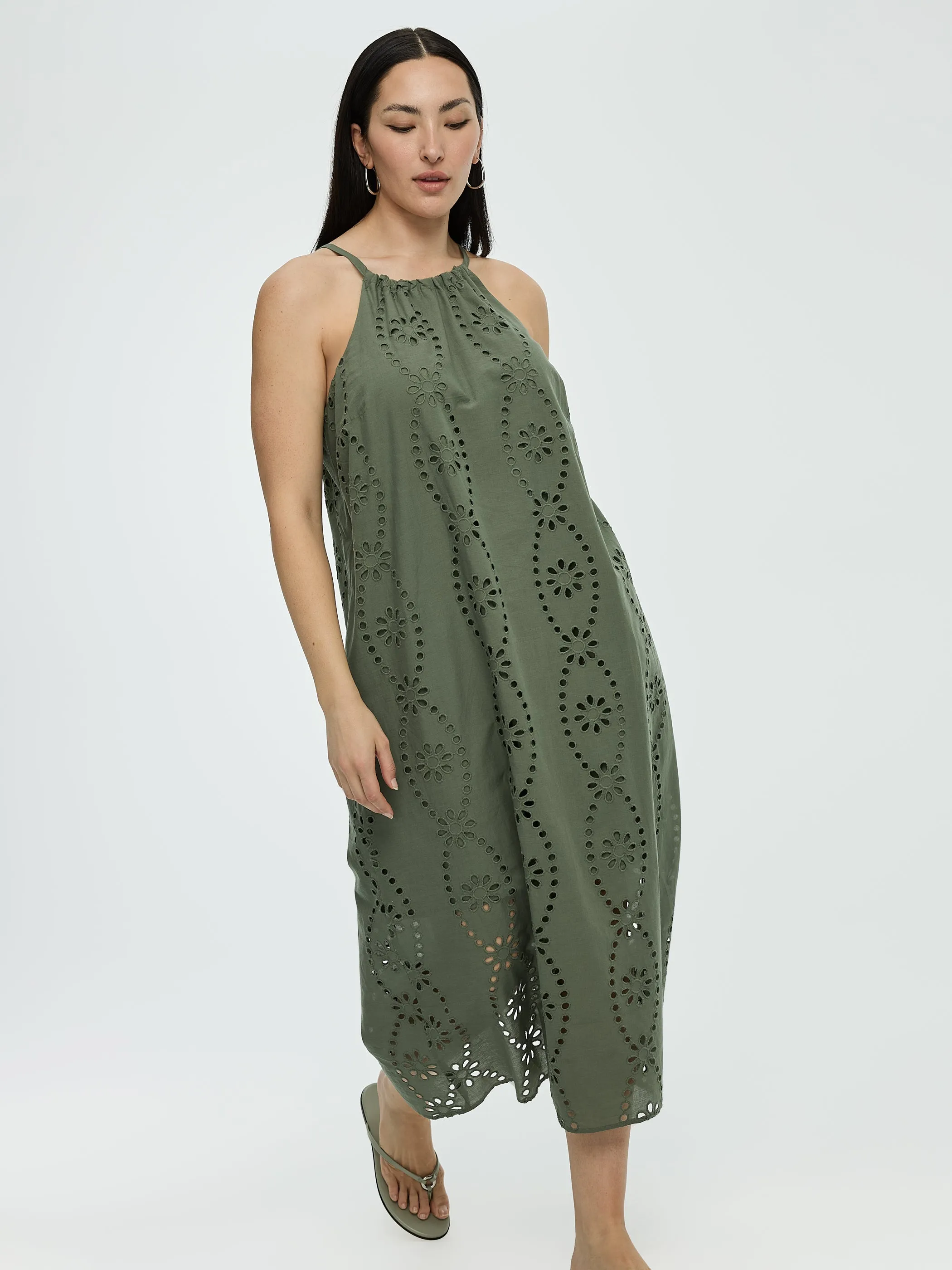 Sleeveless Maxi Dress with Halter Neckline sold by Reitmans product image thumbnail 4