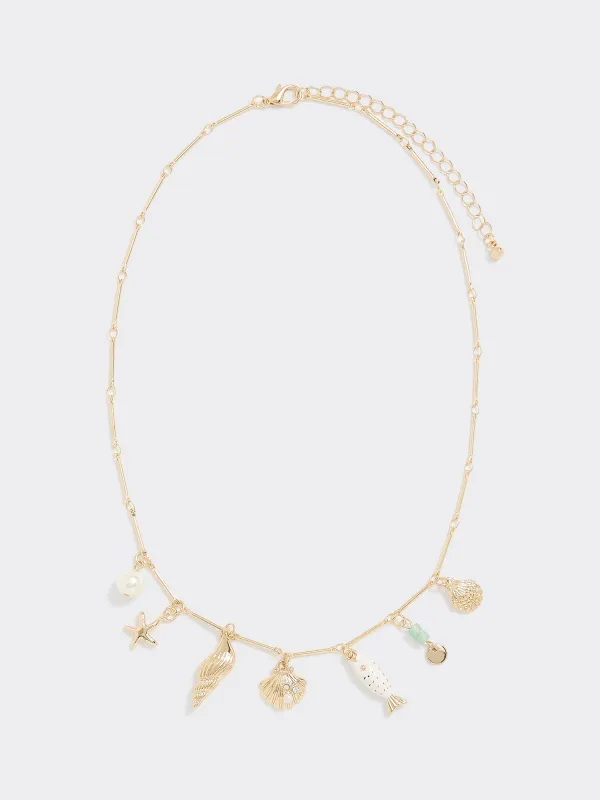 Necklace with Sea Charms made by Reitmans