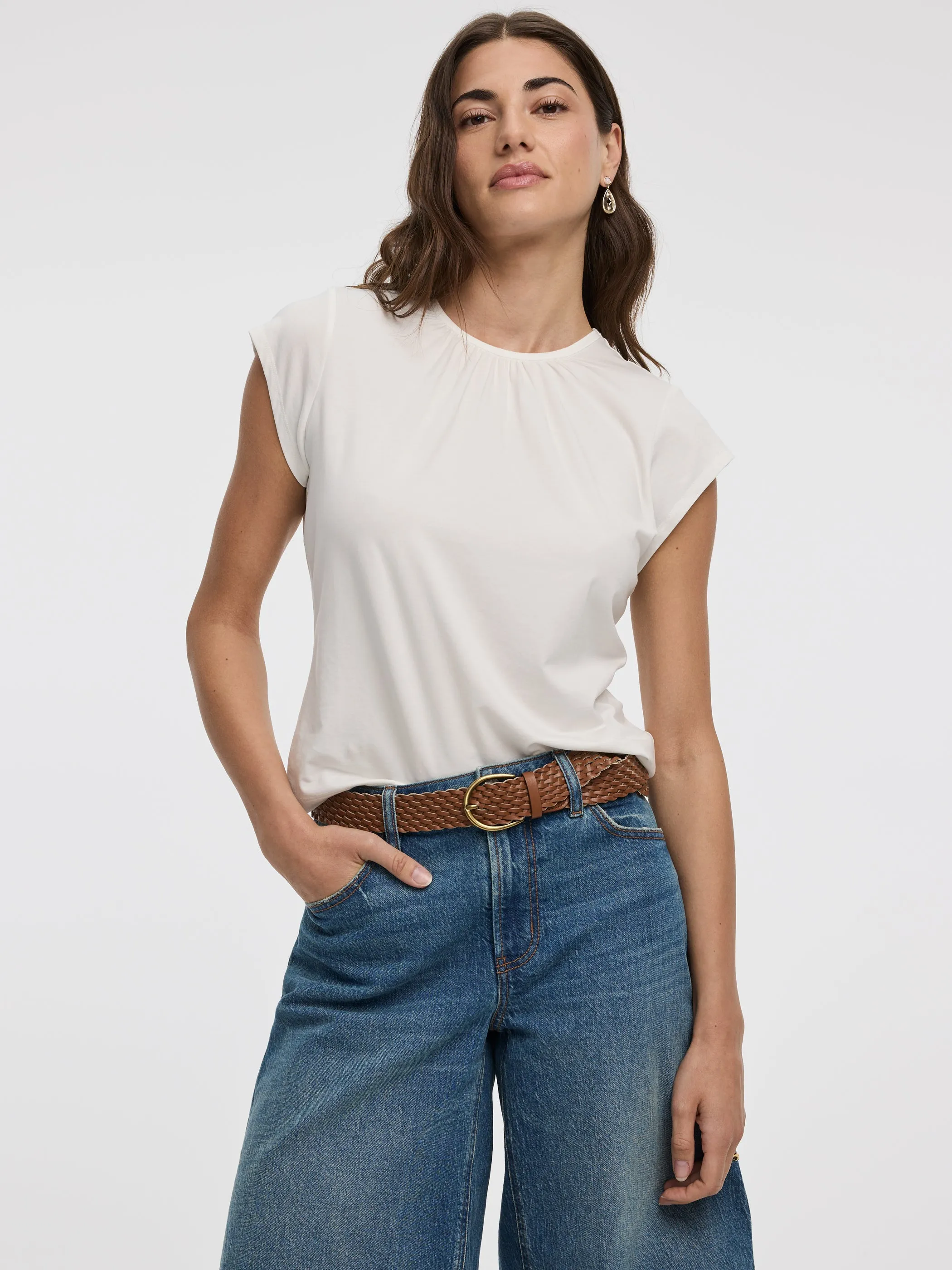 Short-Sleeve Crew-Neck T-Shirt sold by Reitmans product image thumbnail 5