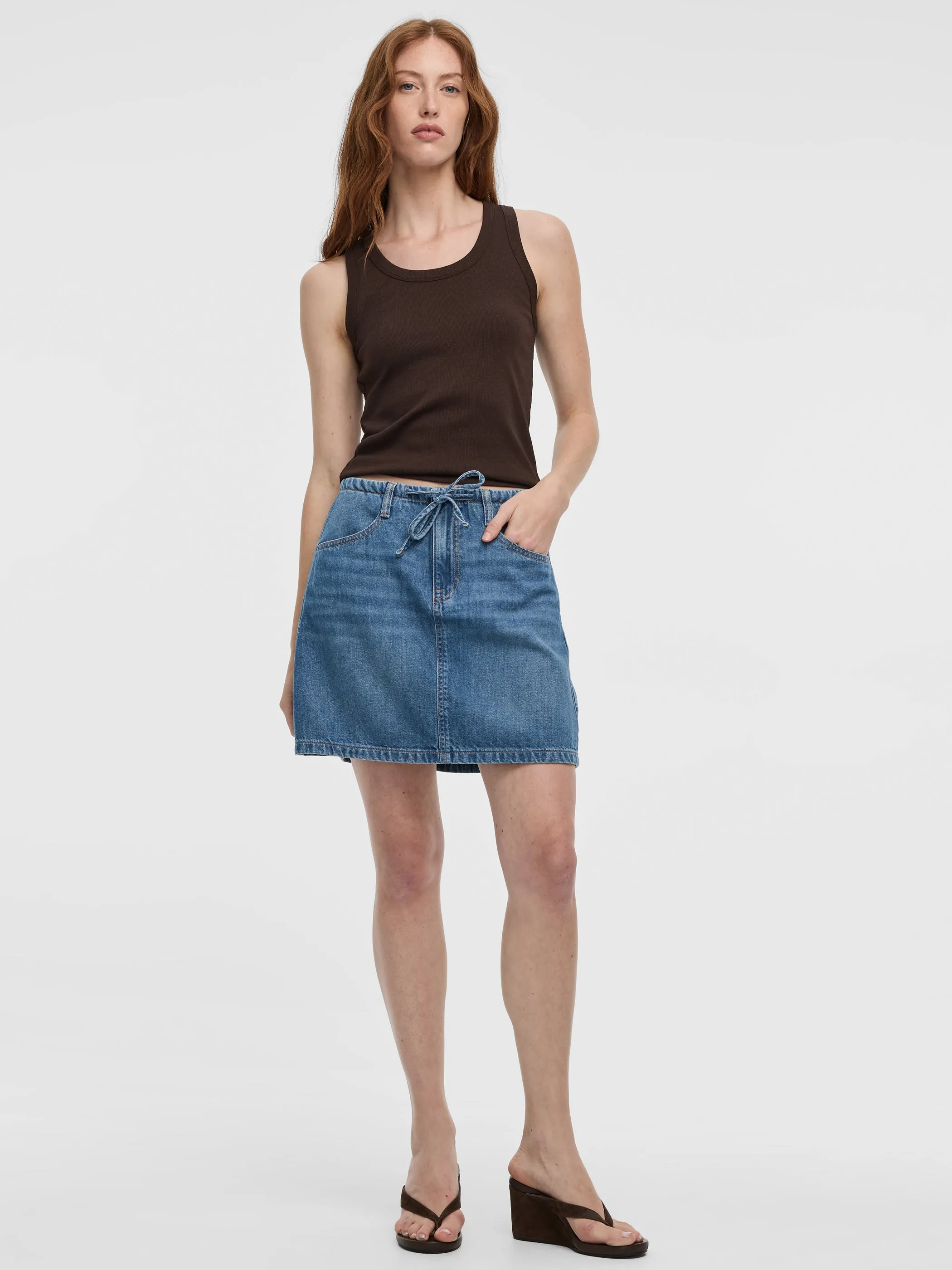 Mini Denim Skirt sold by Reitmans product image thumbnail 5