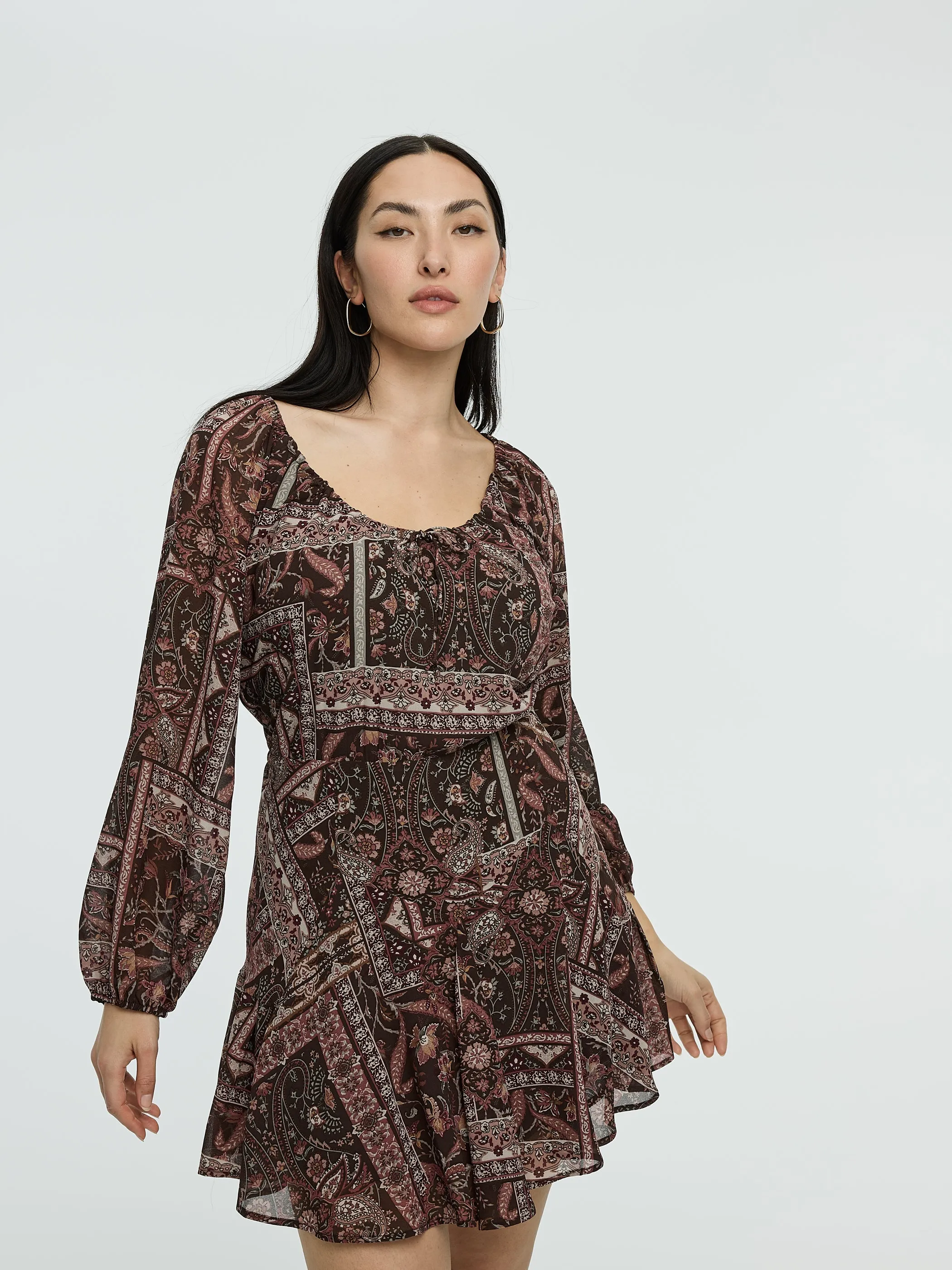 Long-Sleeve Scoop-Neck Dress sold by Reitmans