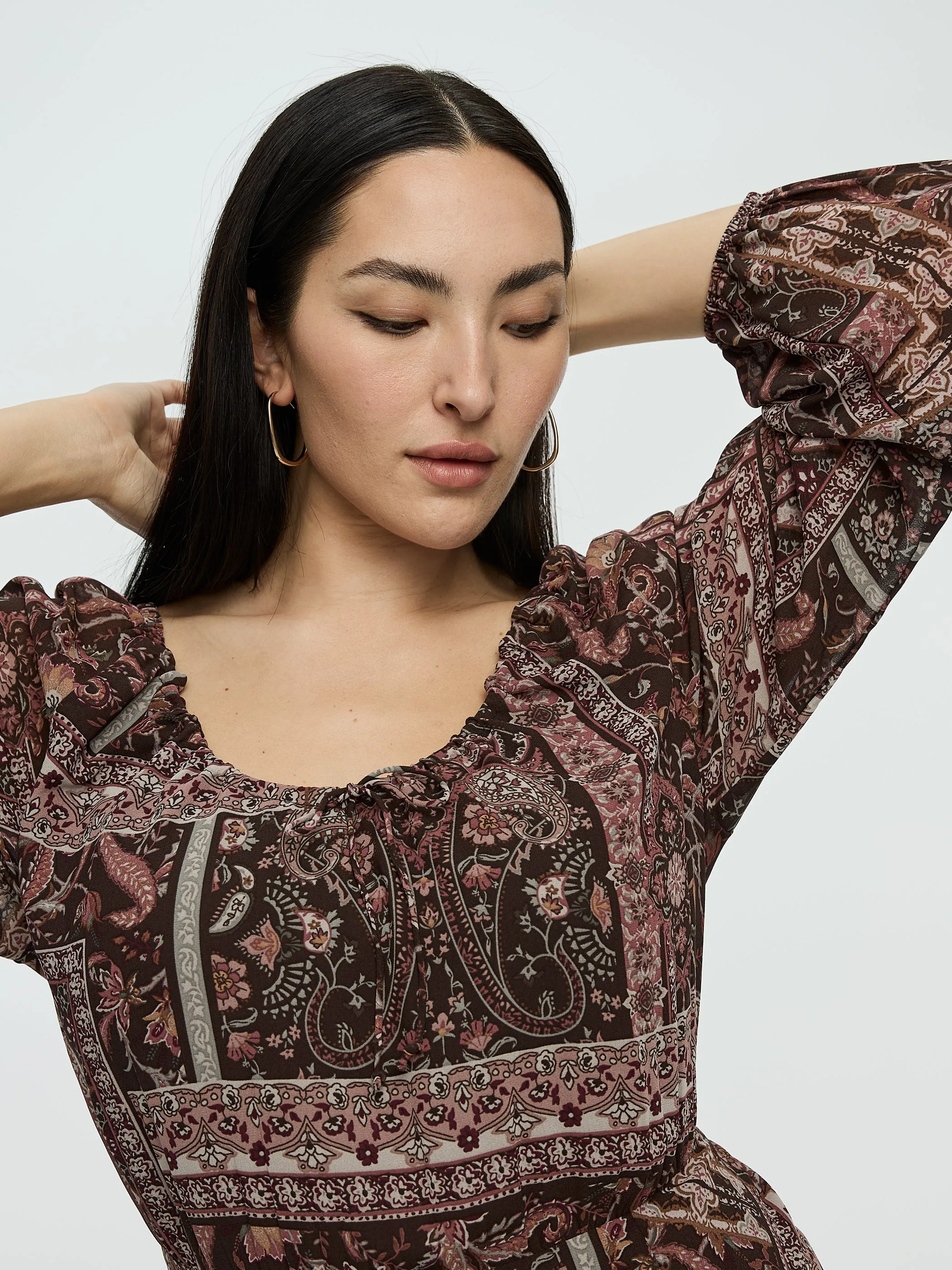 Long-Sleeve Scoop-Neck Dress sold by Reitmans product image thumbnail 2
