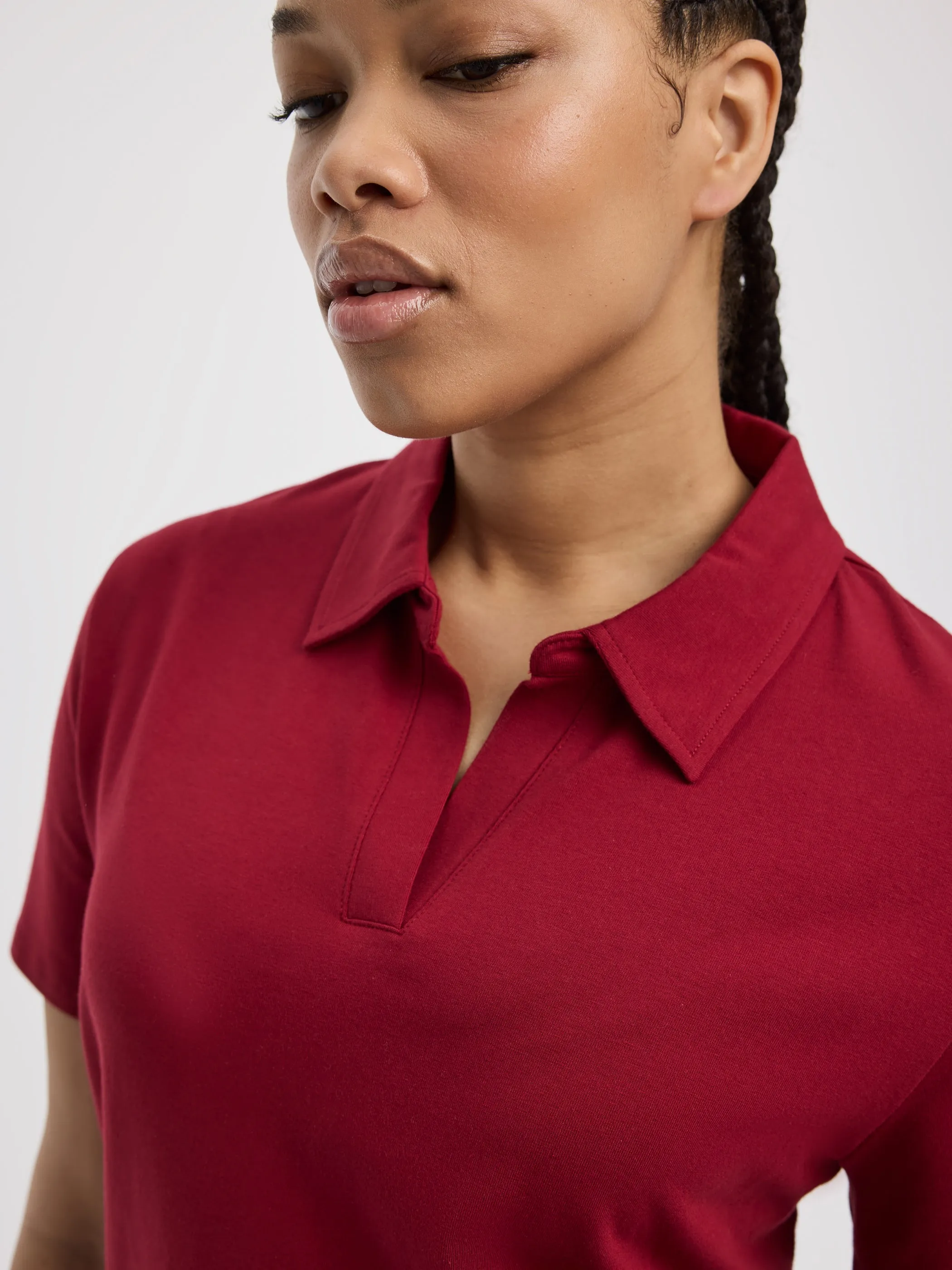 Short-Sleeve Midi Polo Dress - Hyba sold by Reitmans product image thumbnail 2