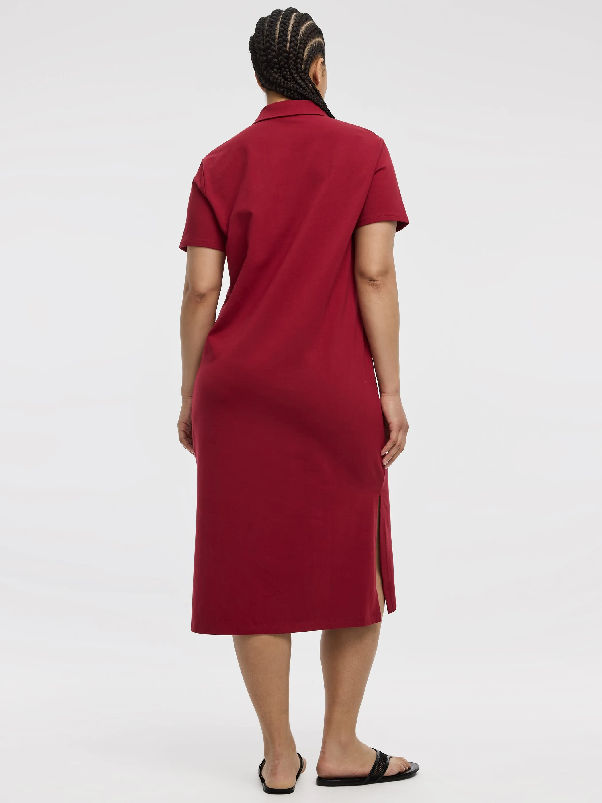 Short-Sleeve Midi Polo Dress - Hyba sold by Reitmans product image thumbnail 3