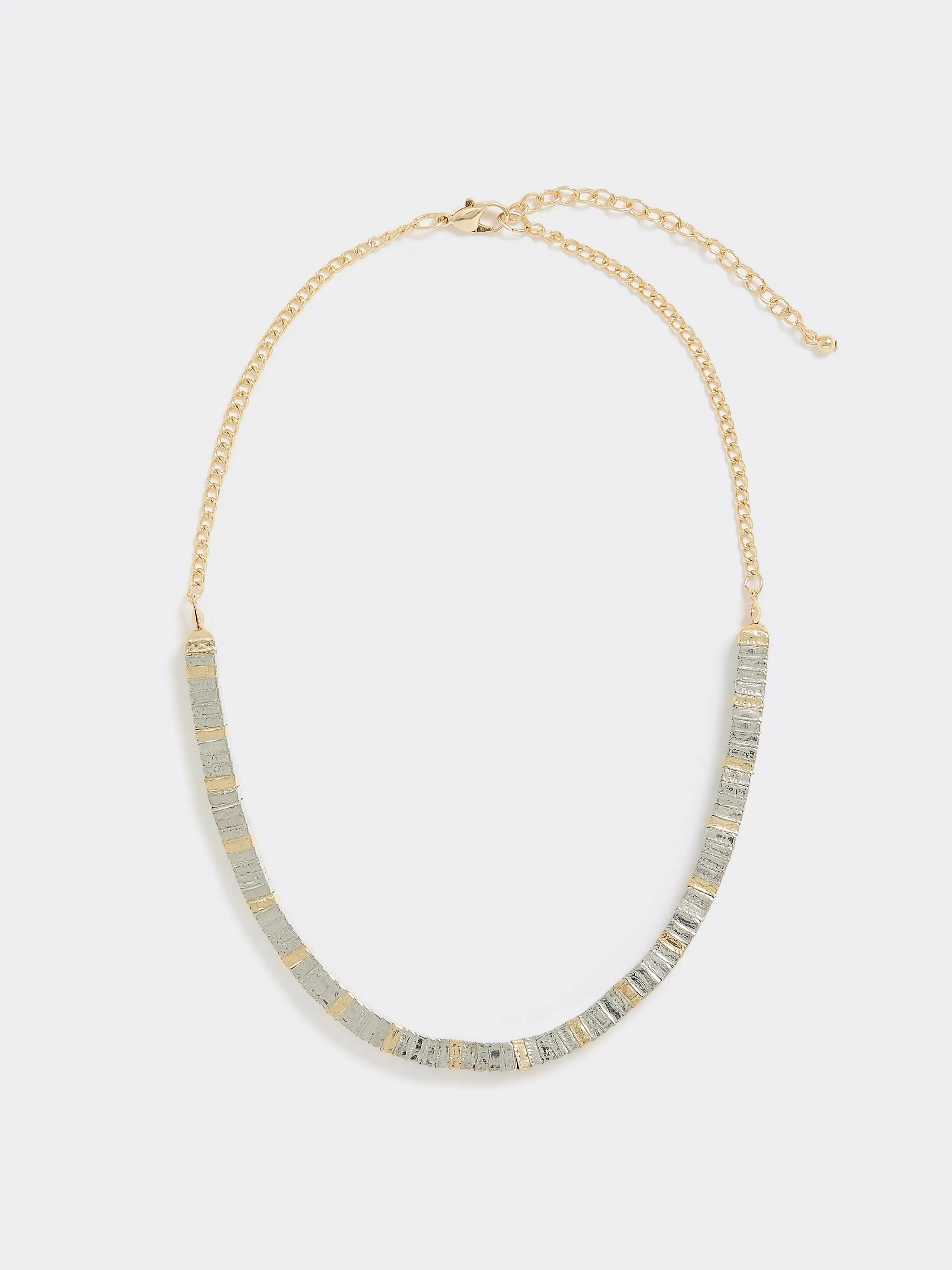 Two-Tone Metallic Short Necklace sold by Reitmans
