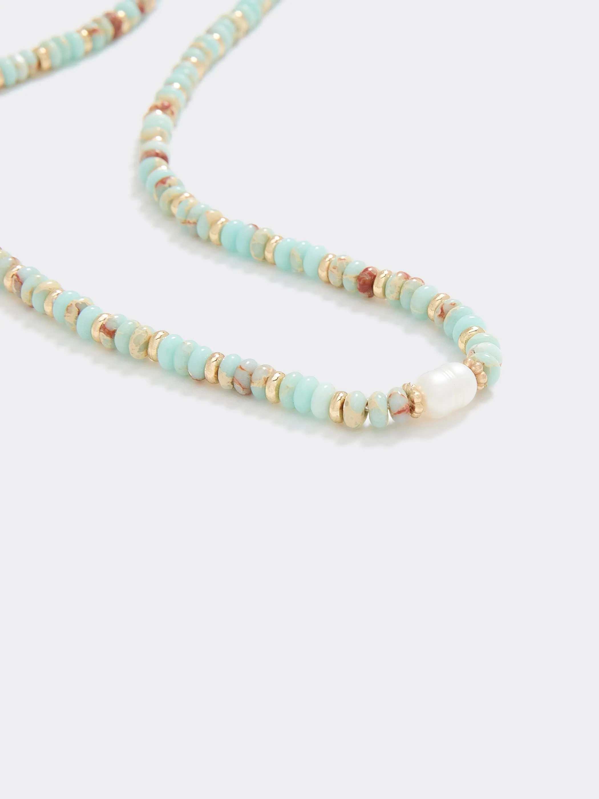 Beaded Short Necklace with Freshwater Pearl sold by Reitmans product image thumbnail 2
