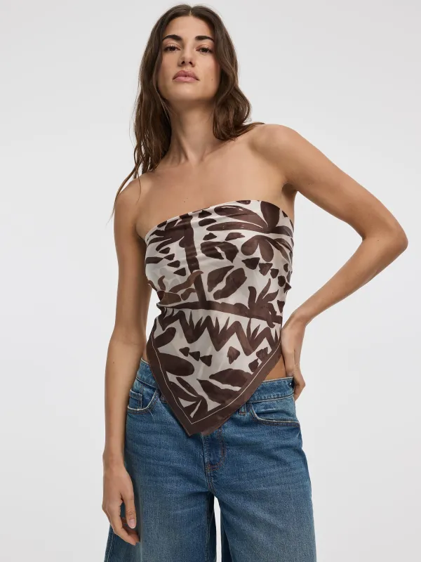 Square Scarf with Foliage Pattern made by Reitmans