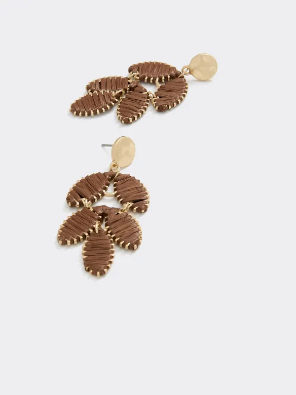 Raffia Pendant Earrings made by Reitmans