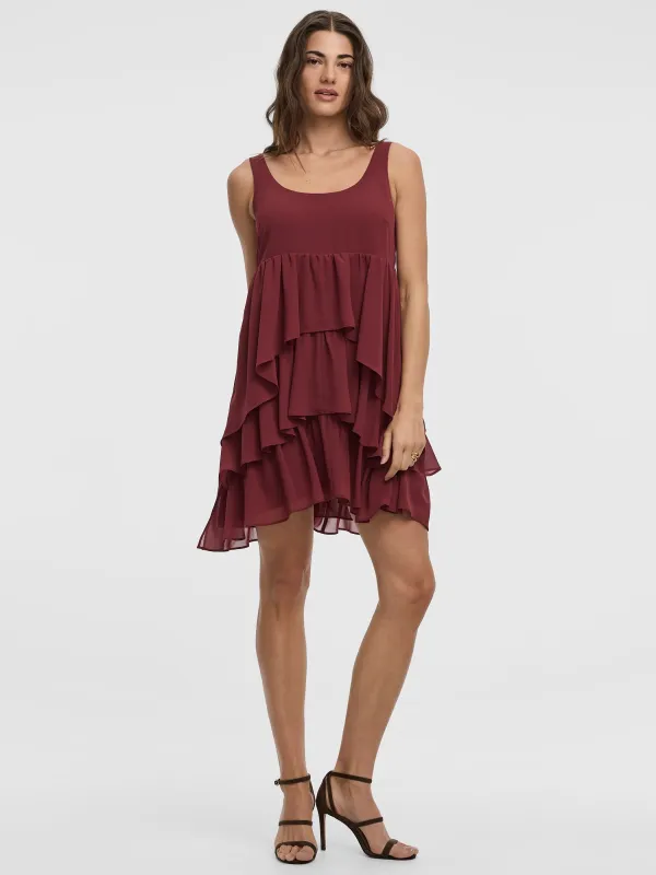 Sleeveless Scoop-Neck Tiered Mini Dress made by Reitmans