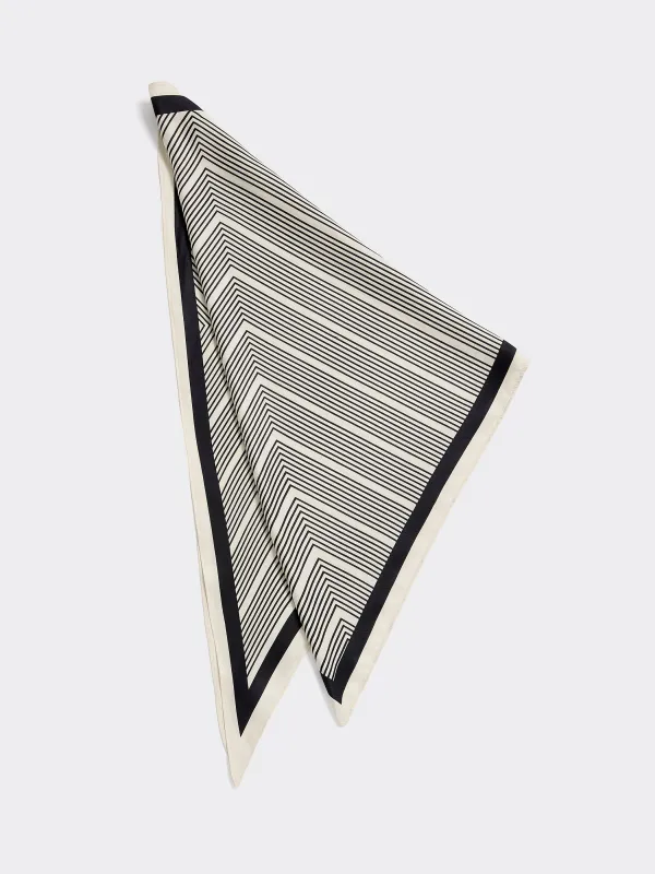 Diamond-Shaped Scarf with Geometric Pattern made by Reitmans