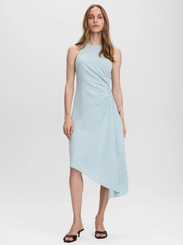 Sleeveless Midi Dress with Draped Waistband made by Reitmans