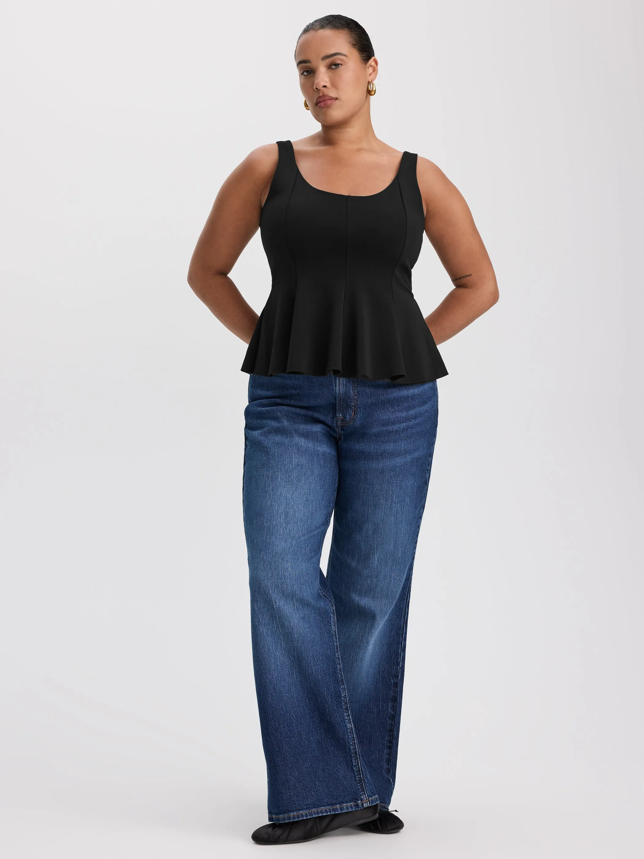 Scoop-Neck Peplum Cami sold by Reitmans product image thumbnail 4