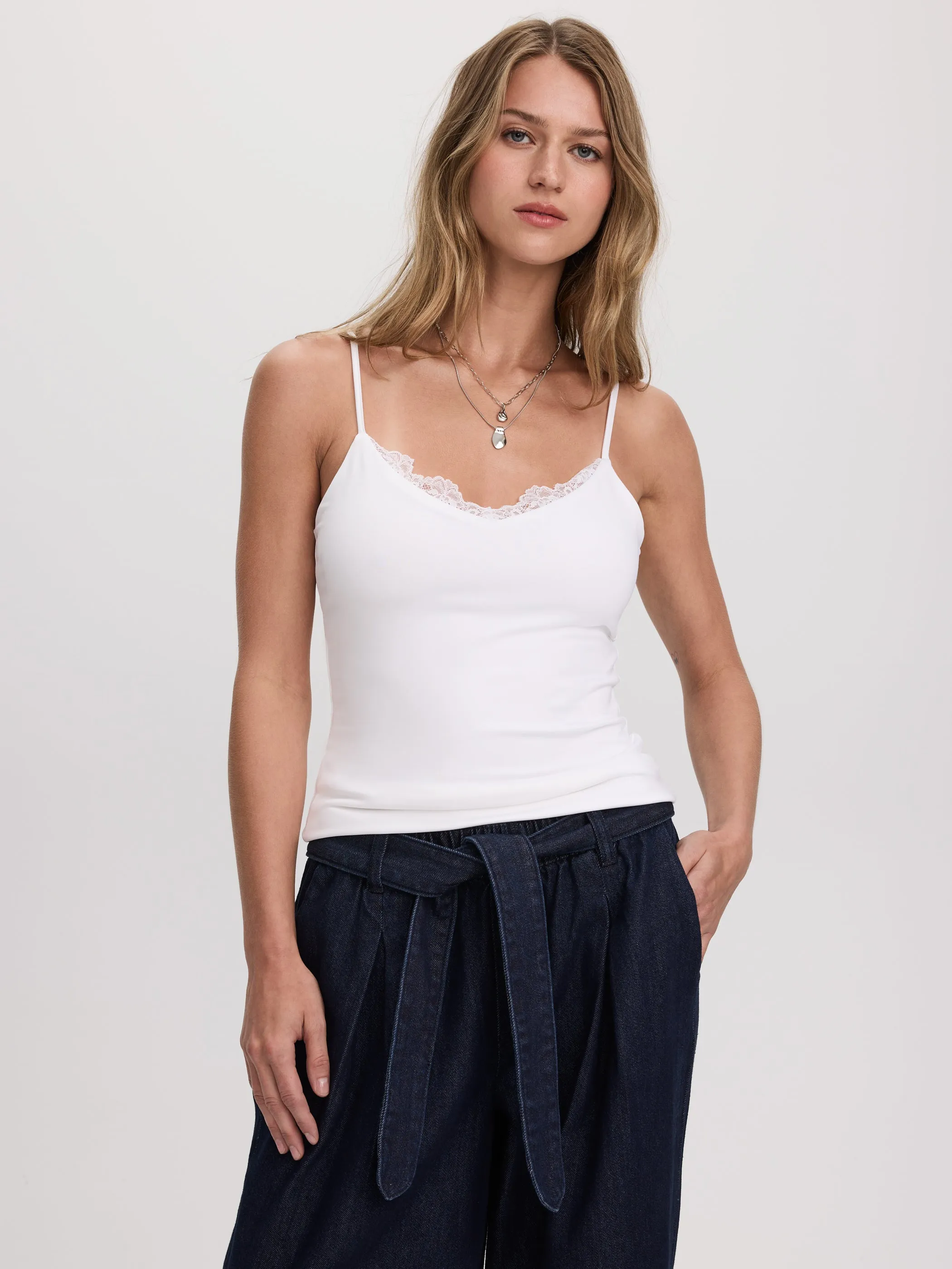 V-Neck Cami with Lace Trim - R Essentials sold by Reitmans product image thumbnail 5