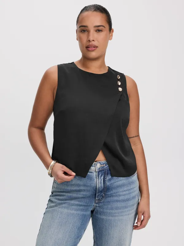 Sleeveless Wrap Top made by Reitmans
