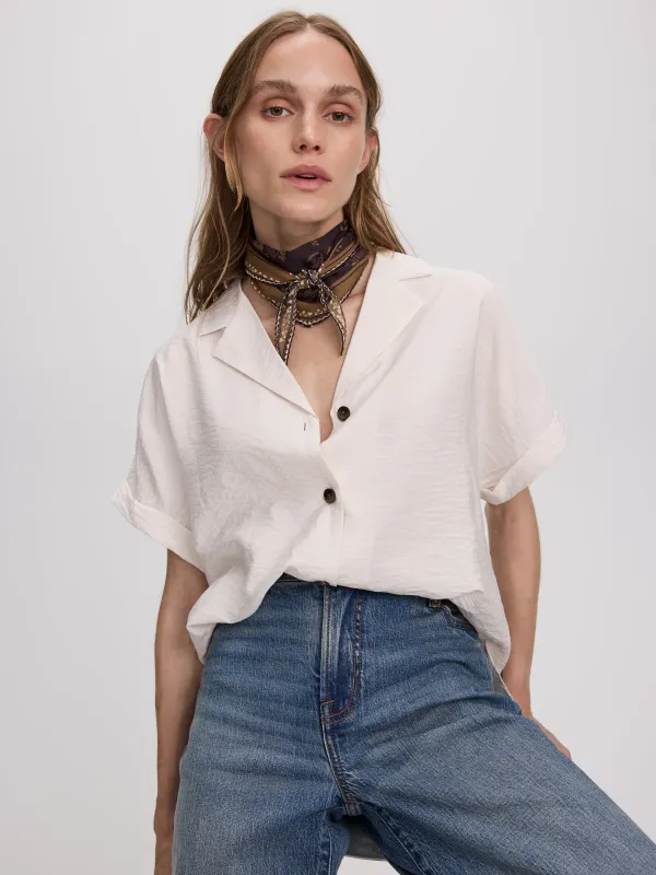 Diamond-Shaped Scarf with Border made by Reitmans