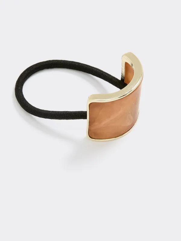 Hair Tie with Resin Piece made by Reitmans