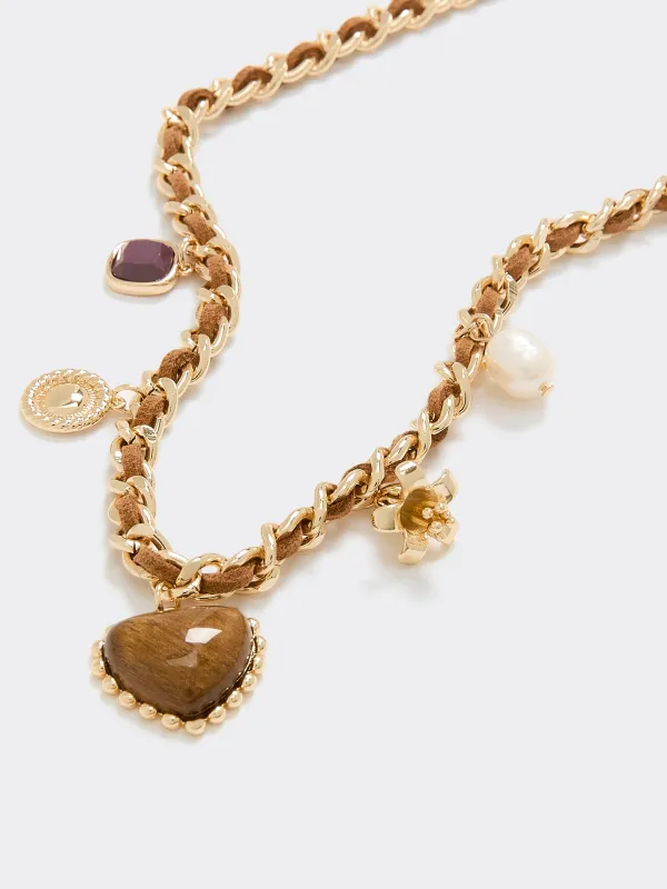 Short Necklace with Charms made by Reitmans